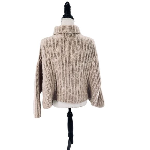 Free people cream Chunky turtleneck size xs - Picture 2 of 6